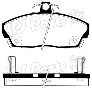 IPS PARTS ibd1427 -  Комплект тормозных колодок, дисковый тормоз